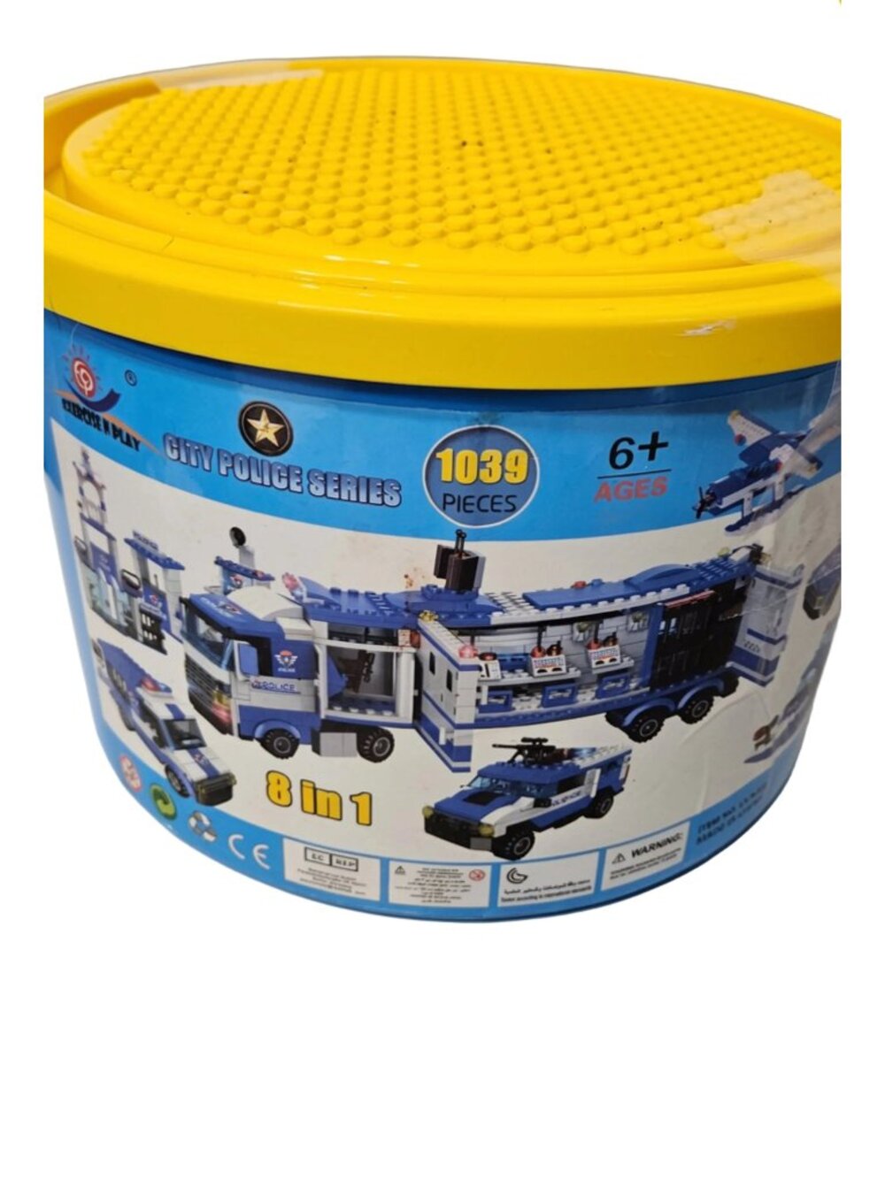 Exercise and Play City Police Series 8 in 1 Building Blocks Set -- ITEM #2409